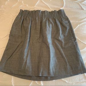 J.Crew Grey Pull-On Linen Skirt